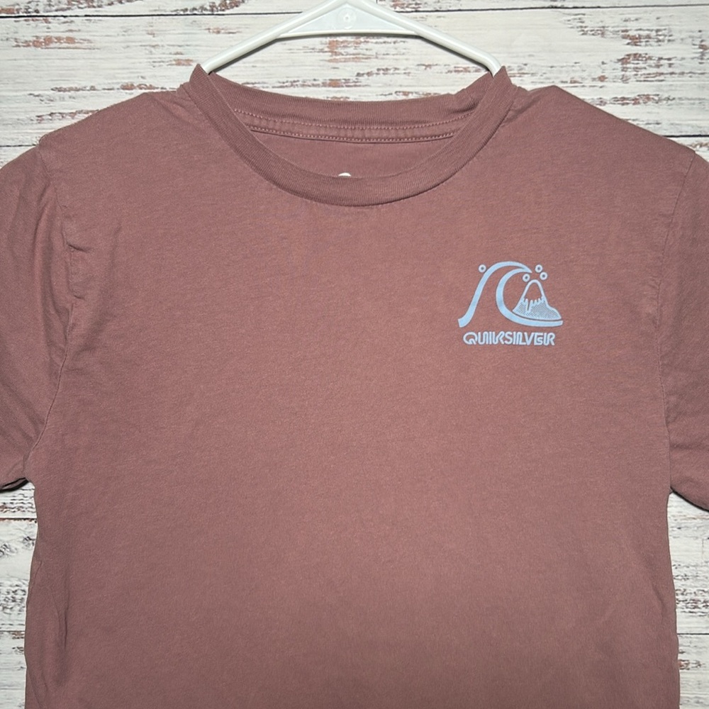 Quiksilver Boy's Omni Checked Logo Short Sleeve Tee Large 14/16 - Picture 8 of 15